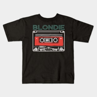 Graphic Blondie Proud Name Flower Birthday 70s 80s 90s Vintage Styles Kids T-Shirt